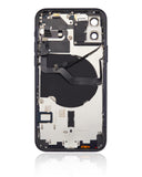 Replacement Back Housing W/ Small Parts Compatible with Apple iPhone 12 (US Version) (Aftermarket Plus) (Black)