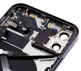 Replacement Back Housing W/ Small Parts Compatible with Apple iPhone 12 (US Version) (Aftermarket Plus) (Black)