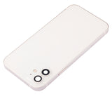 Replacement Back Housing W/ Small Parts Compatible with Apple iPhone 12 (US Version) (Aftermarket Plus) (White)