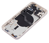 Replacement Back Housing W/ Small Parts Compatible with Apple iPhone 12 (US Version) (Aftermarket Plus) (White)