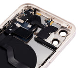 Replacement Back Housing W/ Small Parts Compatible with Apple iPhone 12 (US Version) (Aftermarket Plus) (White)