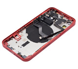 Replacement Back Housing W/ Small Parts Compatible with Apple iPhone 12 (US Version) (Aftermarket Plus) (Red)
