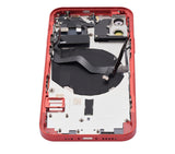 Replacement Back Housing W/ Small Parts Compatible with Apple iPhone 12 (US Version) (Aftermarket Plus) (Red)