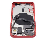 Replacement Back Housing W/ Small Parts Compatible with Apple iPhone 12 (US Version) (Aftermarket Plus) (Red)