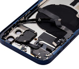 Replacement Back Housing W/ Small Parts Compatible with Apple iPhone 12 (US Version) (Aftermarket Plus) (Blue)