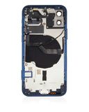 Replacement Back Housing W/ Small Parts Compatible with Apple iPhone 12 (US Version) (Aftermarket Plus) (Blue)
