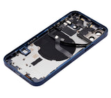 Replacement Back Housing W/ Small Parts Compatible with Apple iPhone 12 (US Version) (Aftermarket Plus) (Blue)