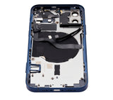 Replacement Back Housing W/ Small Parts Compatible with Apple iPhone 12 (US Version) (Aftermarket Plus) (Blue)