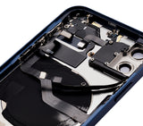 Replacement Back Housing W/ Small Parts Compatible with Apple iPhone 12 (US Version) (Aftermarket Plus) (Blue)