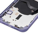 Replacement Back Housing W/ Small Parts Compatible with Apple iPhone 12 (US Version) (Aftermarket Plus) (Purple)