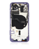 Replacement Back Housing W/ Small Parts Compatible with Apple iPhone 12 (US Version) (Aftermarket Plus) (Purple)