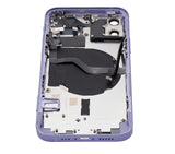 Replacement Back Housing W/ Small Parts Compatible with Apple iPhone 12 (US Version) (Aftermarket Plus) (Purple)