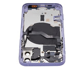 Replacement Back Housing W/ Small Parts Compatible with Apple iPhone 12 (US Version) (Aftermarket Plus) (Purple)