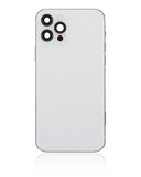 Replacement Back Housing W/ Small Parts Compatible with Apple iPhone 12 Pro (US Version) (Aftermarket Plus) (Silver)