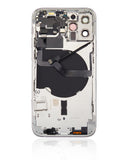Replacement Back Housing W/ Small Parts Compatible with Apple iPhone 12 Pro (US Version) (Aftermarket Plus) (Silver)