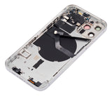 Replacement Back Housing W/ Small Parts Compatible with Apple iPhone 12 Pro (US Version) (Aftermarket Plus) (Silver)