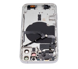 Replacement Back Housing W/ Small Parts Compatible with Apple iPhone 12 Pro (US Version) (Aftermarket Plus) (Silver)