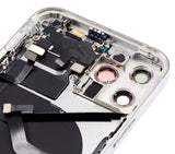 Replacement Back Housing W/ Small Parts Compatible with Apple iPhone 12 Pro (US Version) (Aftermarket Plus) (Silver)