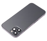 Replacement Back Housing W/ Small Parts Compatible with Apple iPhone 12 Pro (US Version) (Aftermarket Plus) (Graphite)