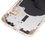 Replacement Back Housing W/ Small Parts Compatible with Apple iPhone 12 Pro (US Version) (Aftermarket Plus) (Gold)