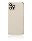 Replacement Back Housing W/ Small Parts Compatible with Apple iPhone 12 Pro (US Version) (Aftermarket Plus) (Gold)