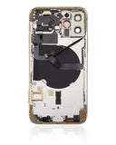 Replacement Back Housing W/ Small Parts Compatible with Apple iPhone 12 Pro (US Version) (Aftermarket Plus) (Gold)