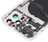 Replacement Back Housing W/ Small Parts Compatible with Apple iPhone 12 Pro Max (US Version) (Aftermarket Plus) (Silver)