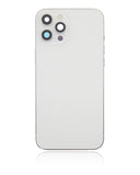 Replacement Back Housing W/ Small Parts Compatible with Apple iPhone 12 Pro Max (US Version) (Aftermarket Plus) (Silver)