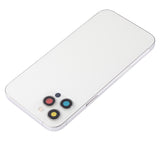 Replacement Back Housing W/ Small Parts Compatible with Apple iPhone 12 Pro Max (US Version) (Aftermarket Plus) (Silver)