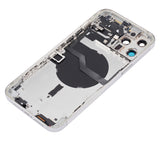 Replacement Back Housing W/ Small Parts Compatible with Apple iPhone 12 Pro Max (US Version) (Aftermarket Plus) (Silver)