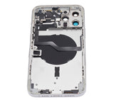 Replacement Back Housing W/ Small Parts Compatible with Apple iPhone 12 Pro Max (US Version) (Aftermarket Plus) (Silver)