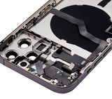 Replacement Back Housing W/ Small Parts Compatible with Apple iPhone 12 Pro Max (US Version) (Aftermarket Plus) (Graphite)