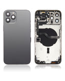 Replacement Back Housing W/ Small Parts Compatible with Apple iPhone 12 Pro Max (US Version) (Aftermarket Plus) (Graphite)