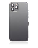 Replacement Back Housing W/ Small Parts Compatible with Apple iPhone 12 Pro Max (US Version) (Aftermarket Plus) (Graphite)