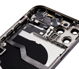 Replacement Back Housing W/ Small Parts Compatible with Apple iPhone 12 Pro Max (US Version) (Aftermarket Plus) (Graphite)