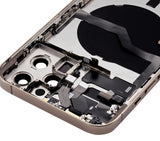 Replacement Back Housing W/ Small Parts Compatible with Apple iPhone 12 Pro Max (US Version) (Aftermarket Plus) (Gold)