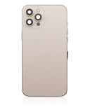 Replacement Back Housing W/ Small Parts Compatible with Apple iPhone 12 Pro Max (US Version) (Aftermarket Plus) (Gold)