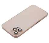 Replacement Back Housing W/ Small Parts Compatible with Apple iPhone 12 Pro Max (US Version) (Aftermarket Plus) (Gold)