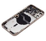 Replacement Back Housing W/ Small Parts Compatible with Apple iPhone 12 Pro Max (US Version) (Aftermarket Plus) (Gold)