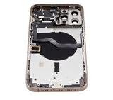 Replacement Back Housing W/ Small Parts Compatible with Apple iPhone 12 Pro Max (US Version) (Aftermarket Plus) (Gold)