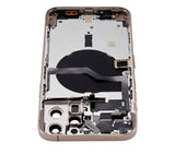 Replacement Back Housing W/ Small Parts Compatible with Apple iPhone 12 Pro Max (US Version) (Aftermarket Plus) (Gold)