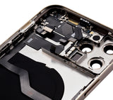 Replacement Back Housing W/ Small Parts Compatible with Apple iPhone 12 Pro Max (US Version) (Aftermarket Plus) (Gold)
