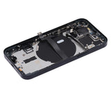 Replacement Back Housing W/ Small Parts Compatible with Apple iPhone 13 Mini (US Version) (Aftermarket Plus) (Midnight)