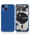 Replacement Back Housing W/ Small Parts Compatible with Apple iPhone 13 Mini (US Version) (Aftermarket Plus) (Blue)
