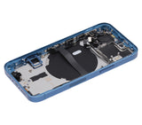 Replacement Back Housing W/ Small Parts Compatible with Apple iPhone 13 Mini (US Version) (Aftermarket Plus) (Blue)