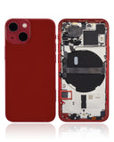 Replacement Back Housing W/ Small Parts Compatible with Apple iPhone 13 Mini (US Version) (Aftermarket Plus) (Red)