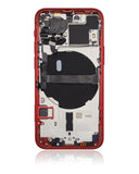 Replacement Back Housing W/ Small Parts Compatible with Apple iPhone 13 Mini (US Version) (Aftermarket Plus) (Red)