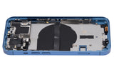 Replacement Back Housing W/ Small Parts Compatible with Apple iPhone 13 (US Version) (Aftermarket Plus) (Blue)