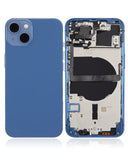 Replacement Back Housing W/ Small Parts Compatible with Apple iPhone 13 (US Version) (Aftermarket Plus) (Blue)