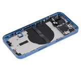 Replacement Back Housing W/ Small Parts Compatible with Apple iPhone 13 (US Version) (Aftermarket Plus) (Blue)